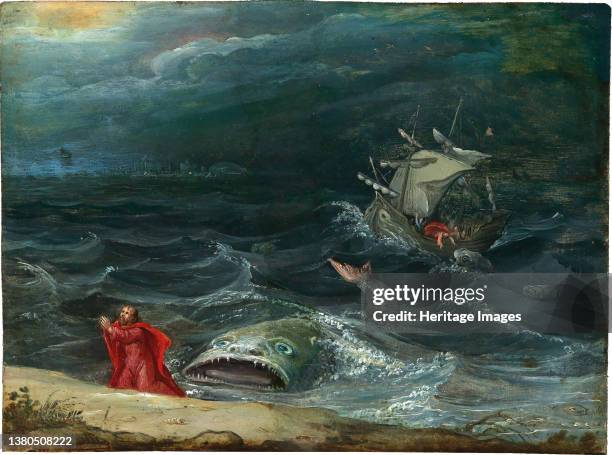 Jonah and the Whale, 17th century. Private Collection. Artist Anonymous. (Photo by Fine Art Images/Heritage Images via Getty Images