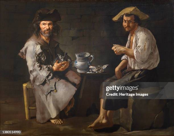 Two beggars, ca 1730. Found in the Collection of the Pinacoteca Tosio Martinengo, Brescia. Artist Ceruti, Giacomo Antonio . (Photo by Fine Art...