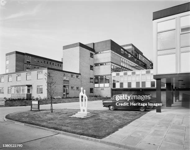 West Cumberland Hospital, Homewood Road, Homewood, Whitehaven, Copeland, Cumbria, . The entrance to the maternity clinic at West Cumberland Hospital....