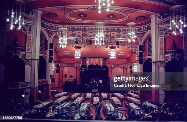 Olypmia Theatre, West Derby Road, Everton, Liverpool, 1990-2015. A view from the circle looking across the auditorium and former stage in the Olympia...