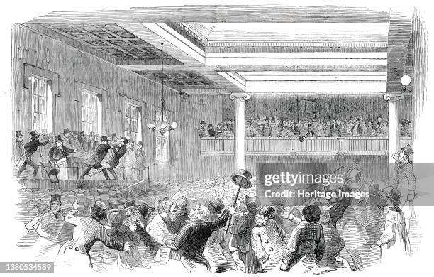 Protectionist Meeting at Lincoln, 1850. 'A county meeting was the only legitimate mode of making known to the Crown the present grievances of...