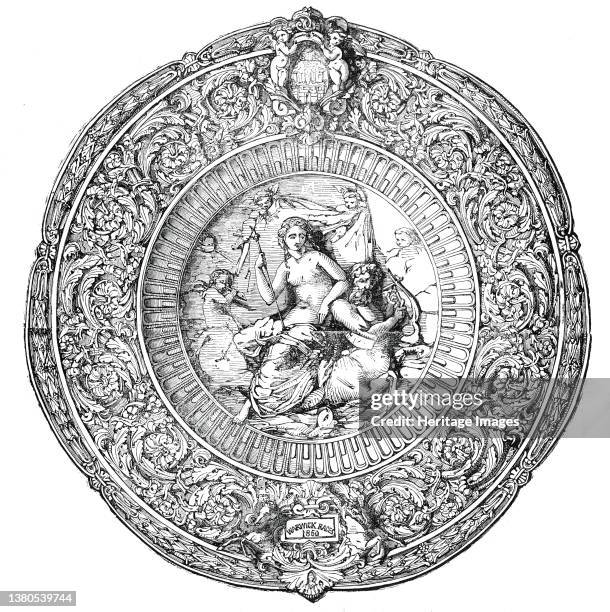 The Warwick Race Plate, 1850. 'This magnificent specimen of the goldsmith's art. . a Salver of beautiful design. Its size is twenty-six inches;...