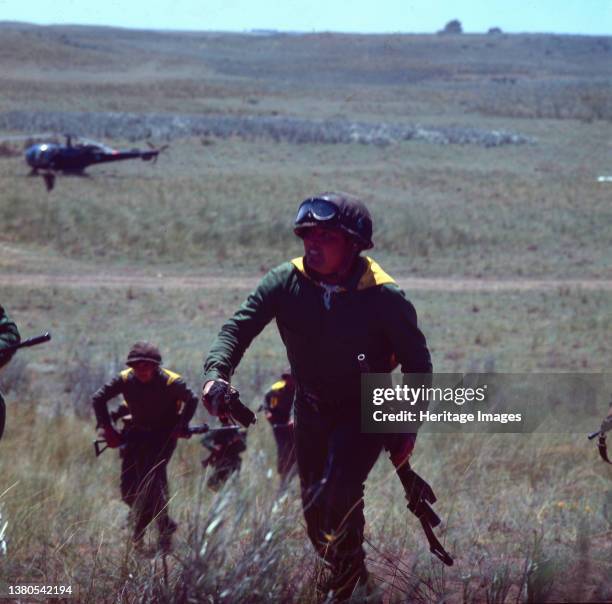 Troops, Falklands War, 1982. Artist Luis Rosendo. (Photo by Luis Rosendo/Heritage Images via Getty Images