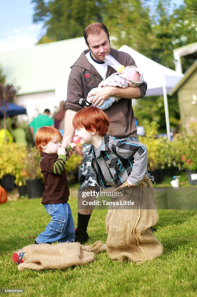Multitasking Dad