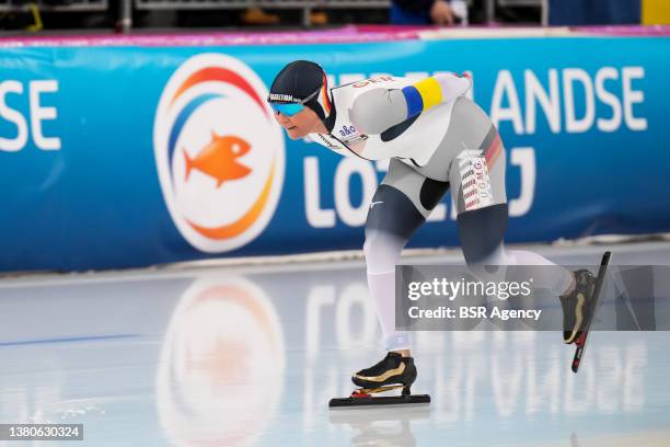 Claudia Pechstein of Germany competing in the Women's 3000m during the ISU World Speed Skating Championships Allround at the Vikingskipet on March 5,...