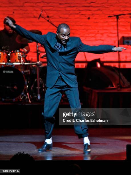 Executioner" C.P. Lacey performs at The Apollo Theater's 78th Season Of Amateur Night - Opening Night With Jennifer Holliday at The Apollo Theater on...