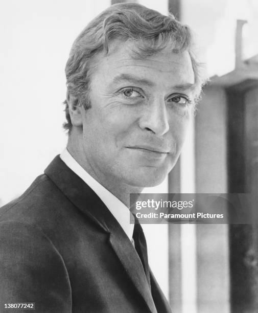 English actor Michael Caine in a promotional portrait for 'Alfie', directed by Lewis Gilbert, 1966.