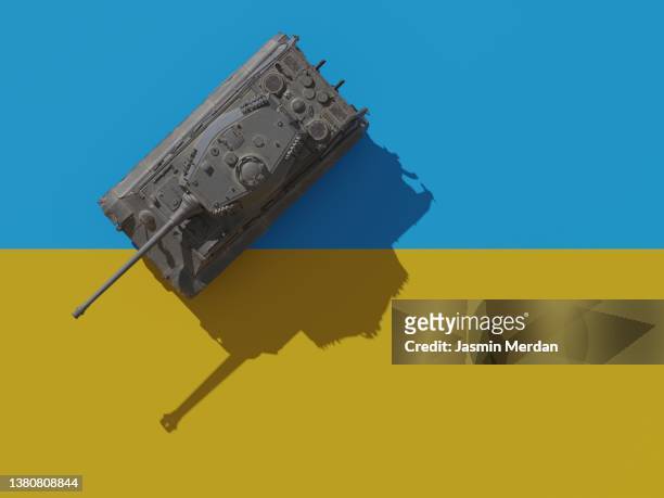 army tank attacking ukraine - border crossing point stock pictures, royalty-free photos & images