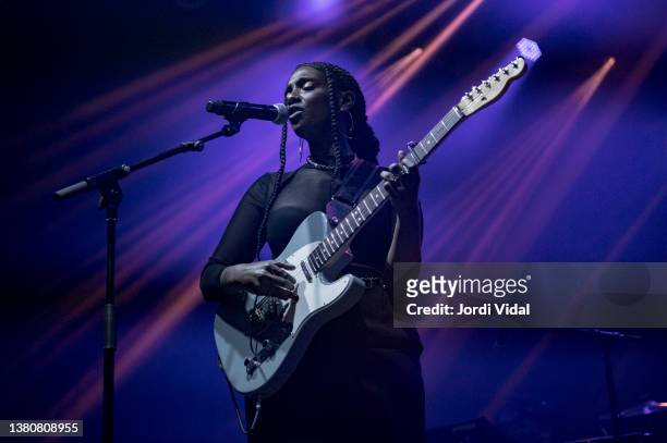 Mereba performs on stage at Razzmatazz on March 05, 2022 in Barcelona, Spain.