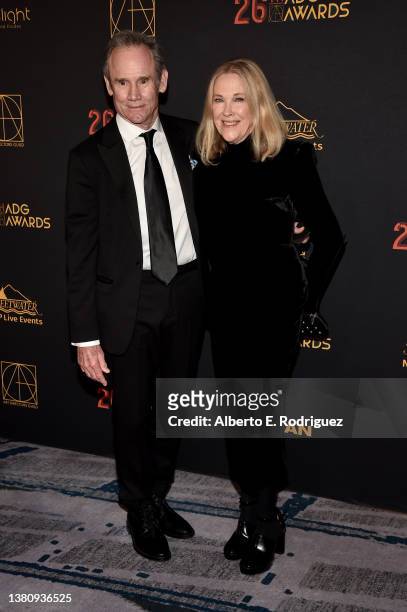 Bo Welch and Catherine O'Hara attend the 26th annual Art Directors Guild Awards at InterContinental Los Angeles Downtown on March 05, 2022 in Los...