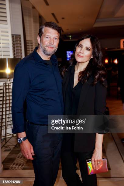 German actor Kai Wiesinger and German actress Bettina Zimmermann during the Gala Night as part of the "Baltic Lights" charity event on March 5, 2022...