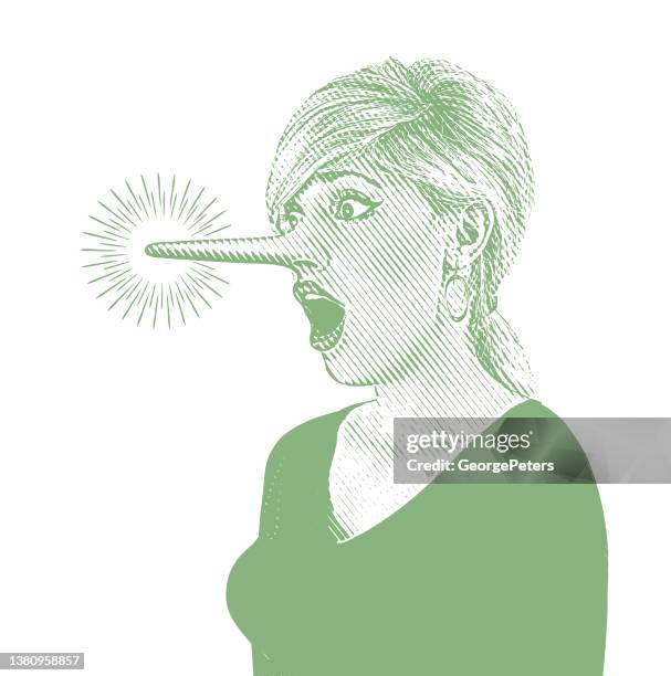 dishonesty - pinocchio stock illustrations