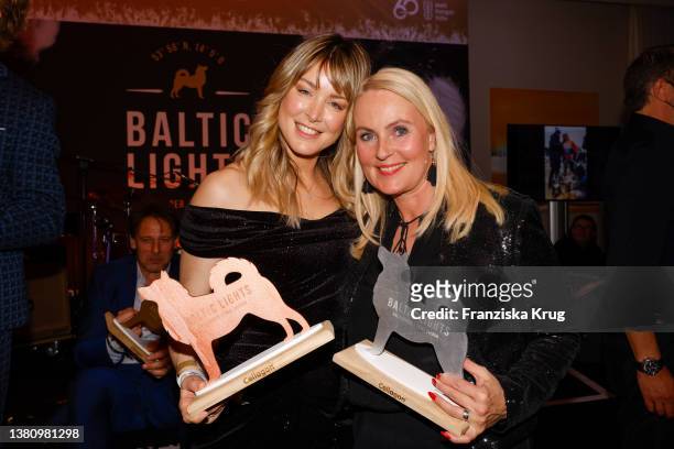 Nina Ensmann and Anja Petzold during the "Baltic Lights" gala night event on March 5, 2022 in Heringsdorf, Germany. The annual charity event hosted...