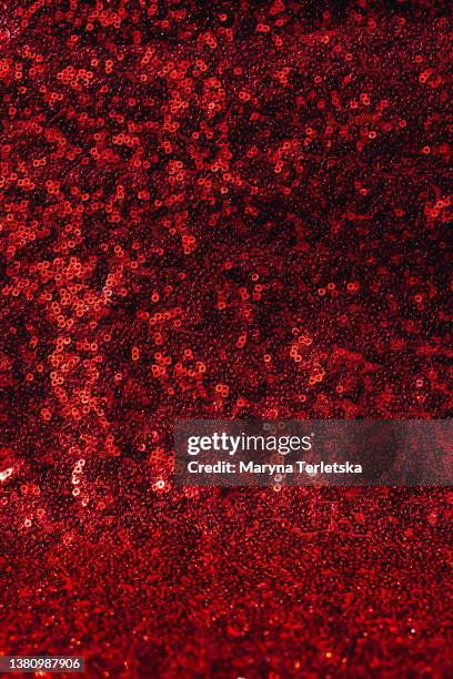 Sequins Red Pattern Red Sequin Fabric Photos and Premium High Res Pictures - Getty Images