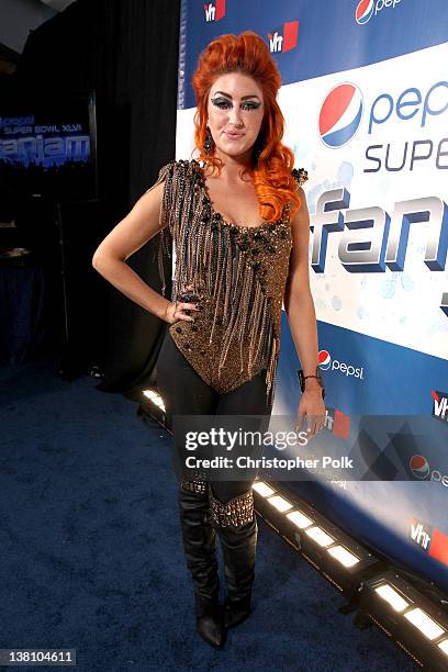 Singer Neon Hitch attends VH1's Super Bowl Fan Jam at Indiana State Fairgrounds, Pepsi Coliseum on February 2, 2012 in Indianapolis, Indiana.