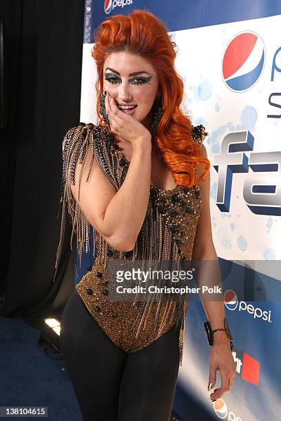Singer Neon Hitch attends VH1's Super Bowl Fan Jam at Indiana State Fairgrounds, Pepsi Coliseum on February 2, 2012 in Indianapolis, Indiana.