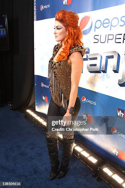 Singer Neon Hitch attends VH1's Super Bowl Fan Jam at Indiana State Fairgrounds, Pepsi Coliseum on February 2, 2012 in Indianapolis, Indiana.