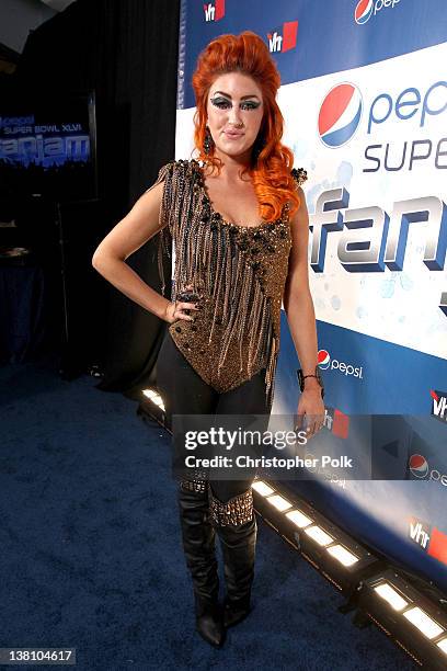 Singer Neon Hitch attends VH1's Super Bowl Fan Jam at Indiana State Fairgrounds, Pepsi Coliseum on February 2, 2012 in Indianapolis, Indiana.