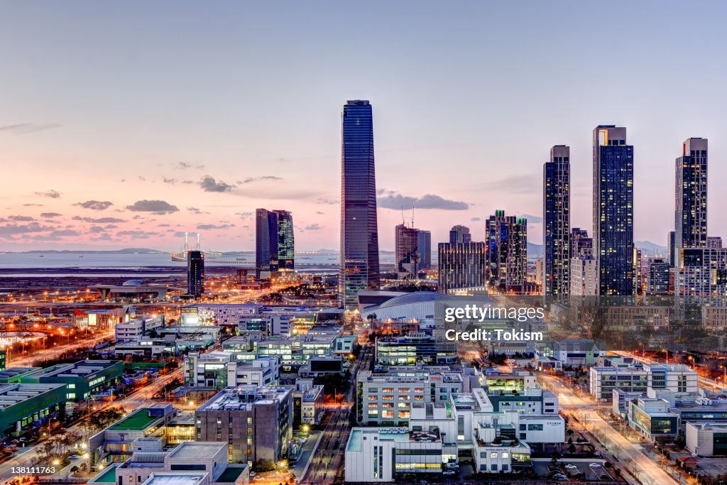 Cityscape at night