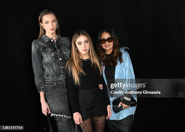 Selma Mathilde Mathilde Pinault, Valentina Paloma Pinault, and Salma Hayek attend ...