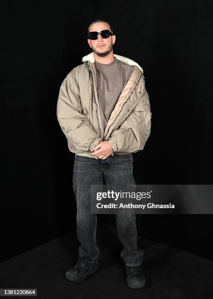 Snake attends the Balenciaga FW 22 show at Le Bourget Halle d ‘Expositions on March 06, 2022 in Le Bourget, France.