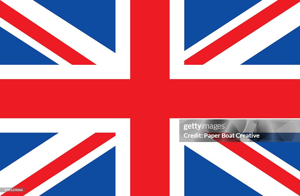 Illustration of the national flag of Great Britain