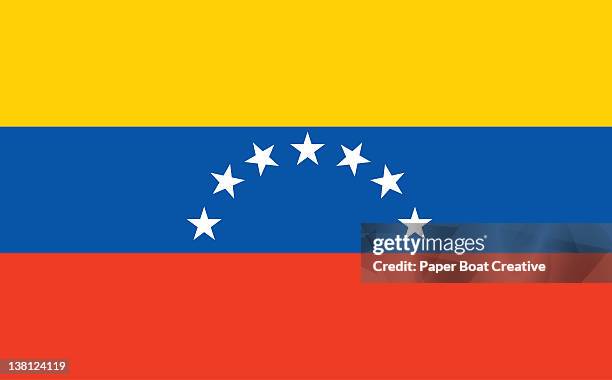 illustration of the national flag of venezuela - venezuelan culture stock illustrations