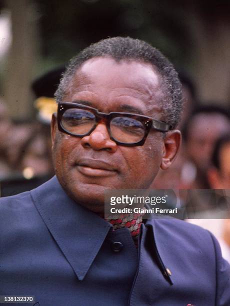 Mobutu Sese Seko, dictador of Zaire, 15th November 1983, Kinshasa, Zaire.