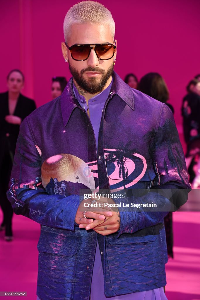 Maluma attends the Valentino Womenswear Fall/Winter 2022/2023 show as  News Photo - Getty Images
