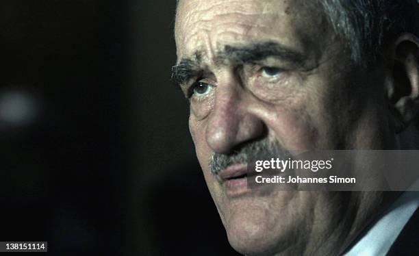 Czech minister for Foreign Affairs Karel Schwarzenberg looks on during day 1 of the 48th Munich Security Conference at Hotel Bayerischer Hof on...