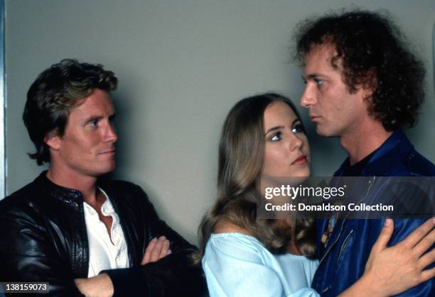 General Hospital actors Kin Shriner, Genie Francis and Anthony Geary pose for a portrait session in circa 1985 in Los Angeles, California.