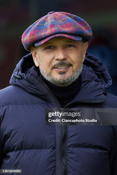 Sinisa Mihajlovic, Manager of Bologna FC smiles during the Serie A match between Bologna FC and Torino FC at Stadio Renato Dall'Ara on March 06, 2022...