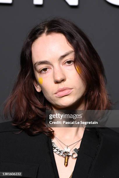 Brigette Lundy-Paine attends the Givenchy Womenswear Fall/Winter 2022/2023 show as part of Paris Fashion Week on March 06, 2022 in Paris, France.