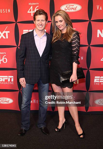 Racecar driver Ryan Briscoe and TV personality Nicole Briscoe attend ESPN The Magazine's "NEXT" Event on February 3, 2012 in Indianapolis, Indiana.