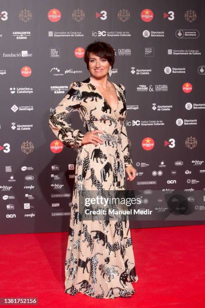 Silvia Abril attends the photocall for the Gaudi Awards at MNAC on March 6, 2022 in Barcelona, Spain. The Catalan Film Academy annually organizes and...