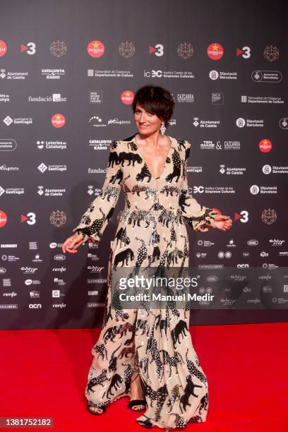 Silvia Abril attends the photocall for the Gaudi Awards at MNAC on March 6, 2022 in Barcelona, Spain. The Catalan Film Academy annually organizes and...