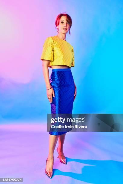 Jennifer Beals poses during the IMDb Portrait Studio at the 2022 Independent Spirit Awards on March 06, 2022 in Santa Monica, California.