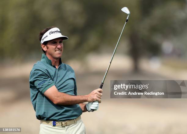 Gonzalo Fernandez-Castano of Spain in action during the second round of the Commercialbank Qatar Masters held at Doha Golf Club on February 4, 2012...