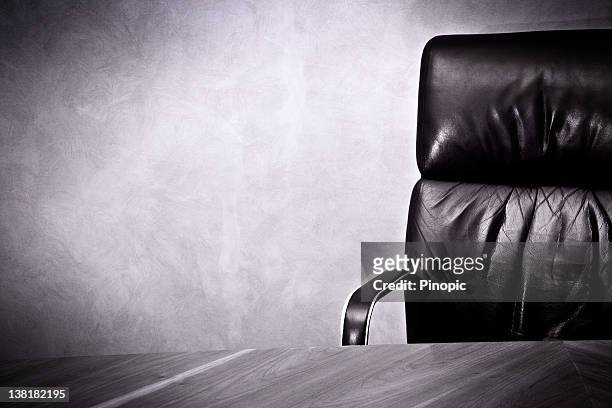 old business great  success- leather chair and desk - office chair stock pictures, royalty-free photos & images