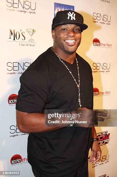 Dwight Freeney attends First Down Friday at Sensu on February 3, 2012 in Indianapolis, Indiana.