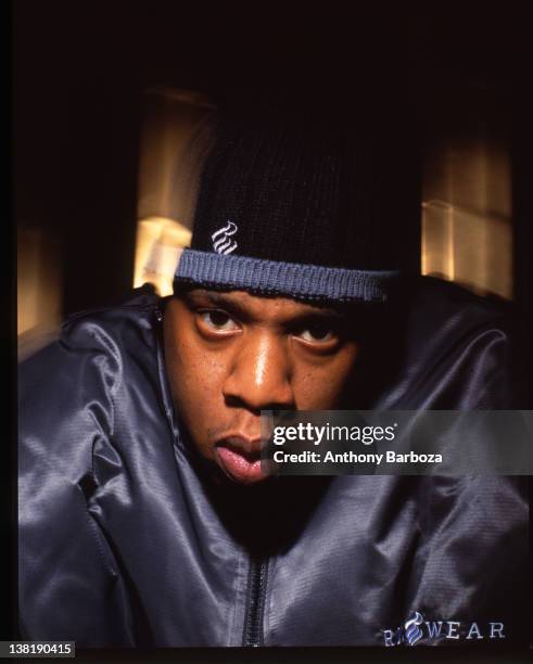 Portrait of American rapper Jay-Z , New York, New York, 2000.