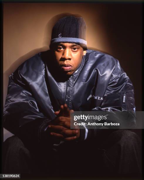 Portrait of American rapper Jay-Z , New York, New York, 2000.