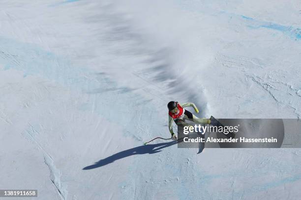 Andrea Rothfuss of Team Germany competes in the Para Alpine Skiing Women's Super Combined Super-G Standing at Yanqing National Alpine Skiing Centre...