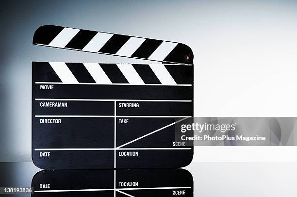 Film clapperboard, taken on February 25, 2010.