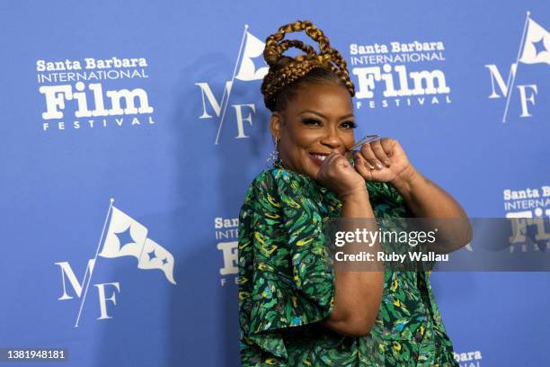 Aunjanue Ellis attends the Outstanding Performers of the Year Award presented by Manitou Fund during the 2022 Santa Barbara International Film...