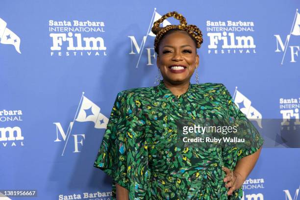 Aunjanue Ellis attends the Outstanding Performers of the Year Award presented by Manitou Fund during the 2022 Santa Barbara International Film...