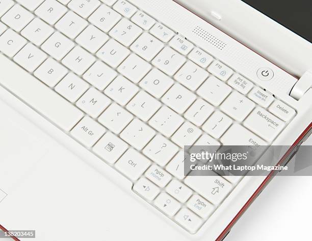 Keyboard on a Samsung NF110-A01UK laptop, Bath, January 5, 2011.