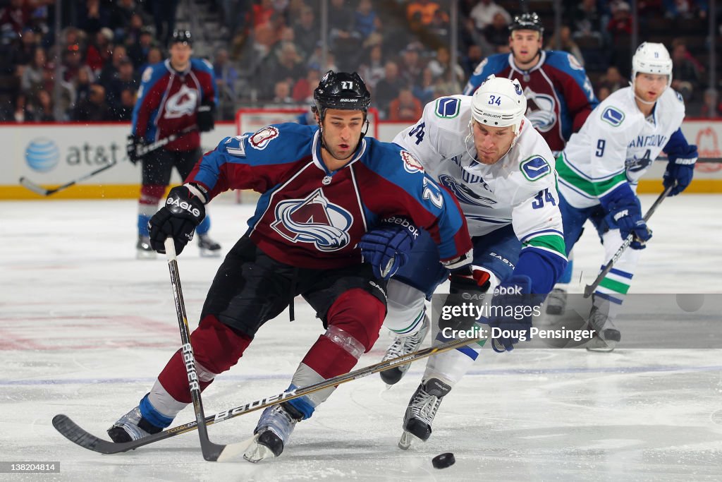 Vancouver Canucks v Colorado Avalanche