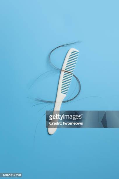 hair loss concepts still life. - hårbortfall bildbanksfoton och bilder