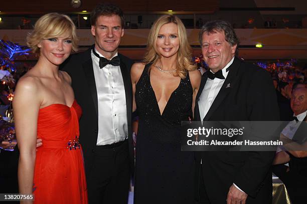 Carsten Maschmeyer attends with Veronica Ferres , Anne Wis and nOrbert Haug the 2012 Sports Gala 'Ball des Sports' at the Rhein-Main Hall on February...